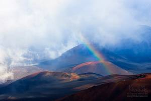 Rainbow, Haleakala Crater, Hawaii