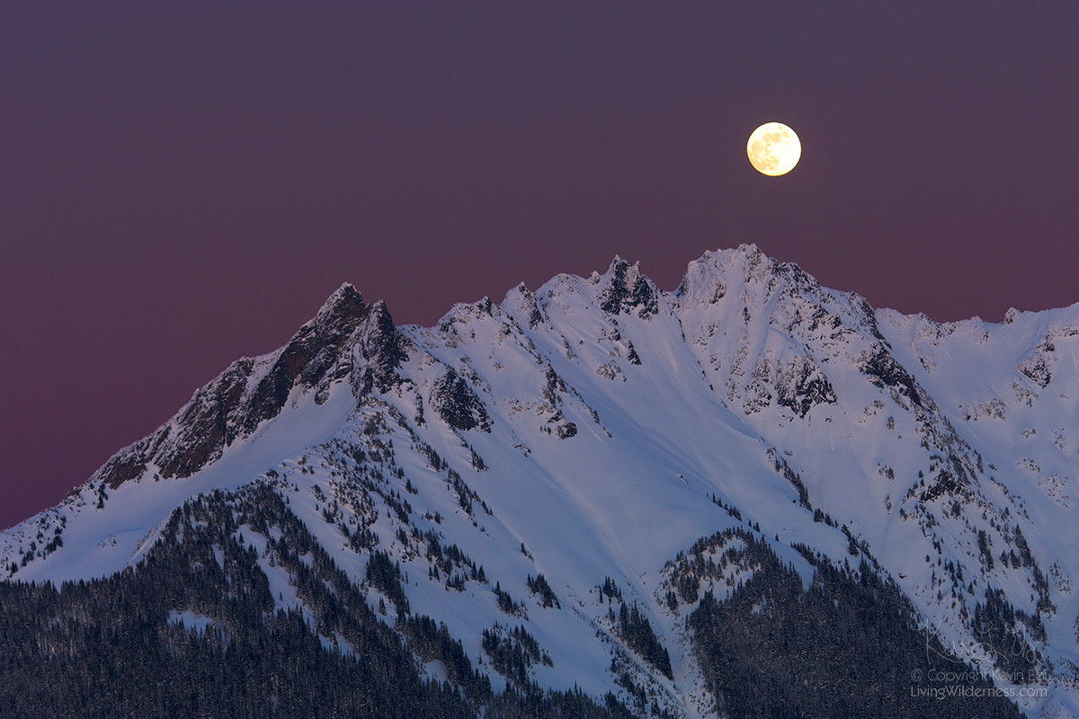 Nooksack Ridge and Full Moon, North Cascades, Washington