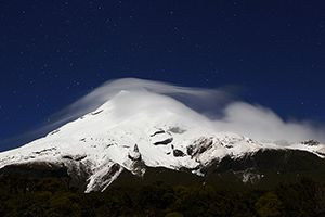 Taranaki (Mount Egmont) at Night, New Zealand