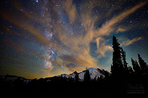 Midnight Clouds, Mount Rainier National Park