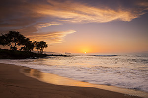 Sunset, Makena Beach, Maui, Hawaii