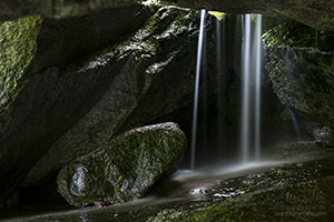 Waterfall in Talus Cave, Index, Washington